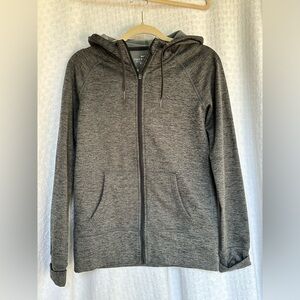 Woman’s Nike Therma-Fit gray zip up hooded athletic jacket NWOT size S